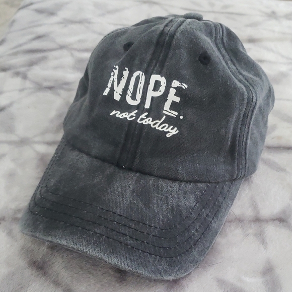 Accessories - Gray 'Nope Not Today' Women's Hat